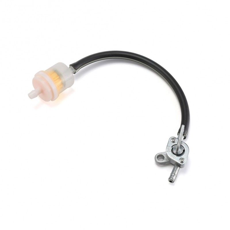 Filtro benzina magnetico con tubo 5 mm e Rubinetto Metallo in linea  AVO - 4