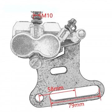 Dual Piston Rear Brake Caliper for Pit Bikes  AVO - 5