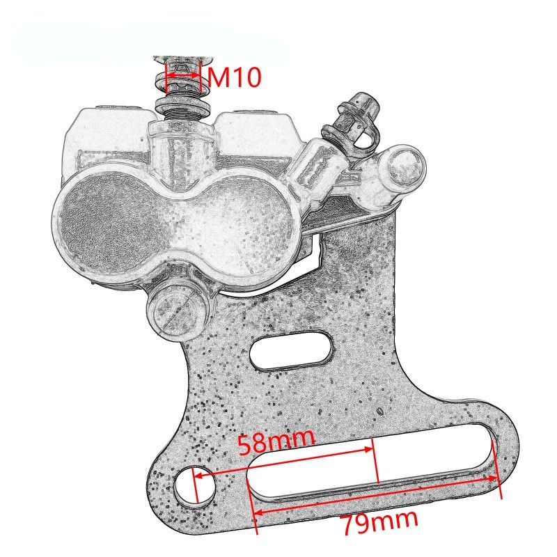 Dual Piston Rear Brake Caliper for Pit Bikes  AVO - 5