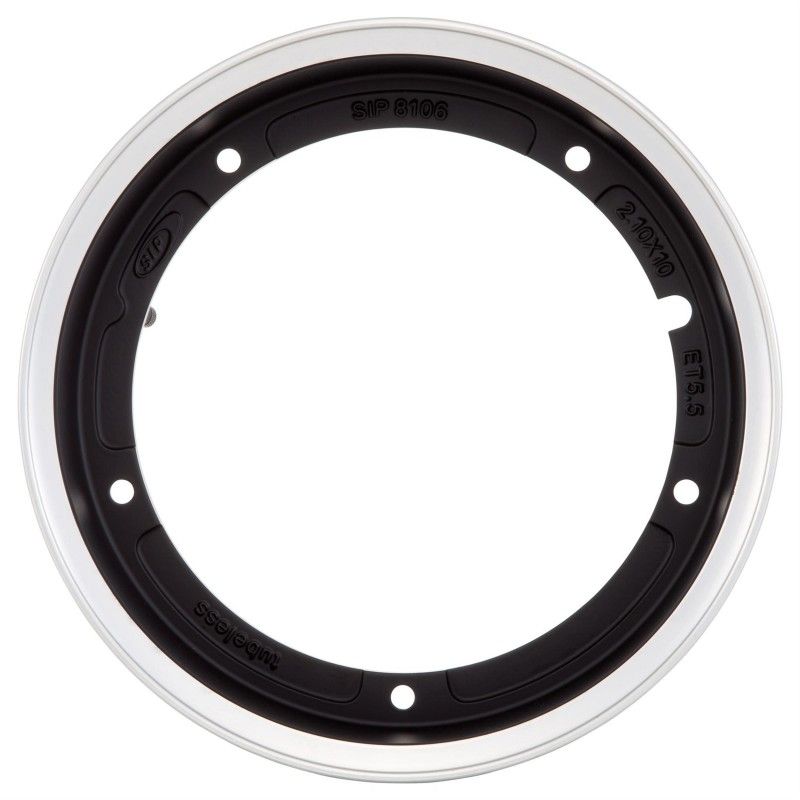 SIP Tubeless Rim 2.0 - 2.10 Black and Grey For Classic Vespa 10" - 8  SIP - 3