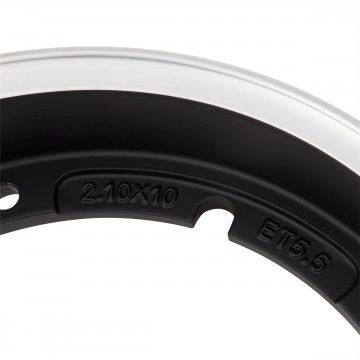 Cerchio SIP Tubeless 2.0 - 2.10 Nero e Grigio Per Vespa Classica 10" - 8  SIP - 5