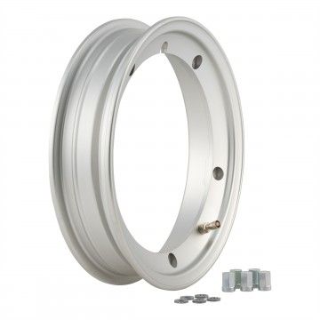 Cerchio SIP Tubeless 2.0 - 2.10 Argento opaco Per Vespa Classica 10" - 8  SIP - 1