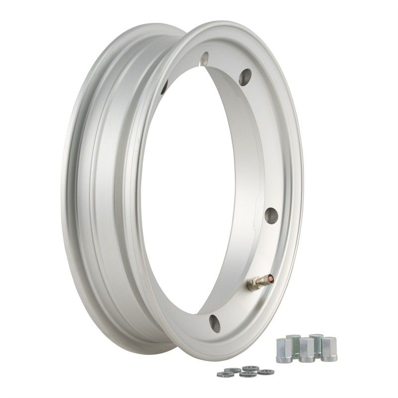 SIP Tubeless Rim 2.0 - 2.10 Matt Silver For Classic Vespa 10" - 8  SIP - 1