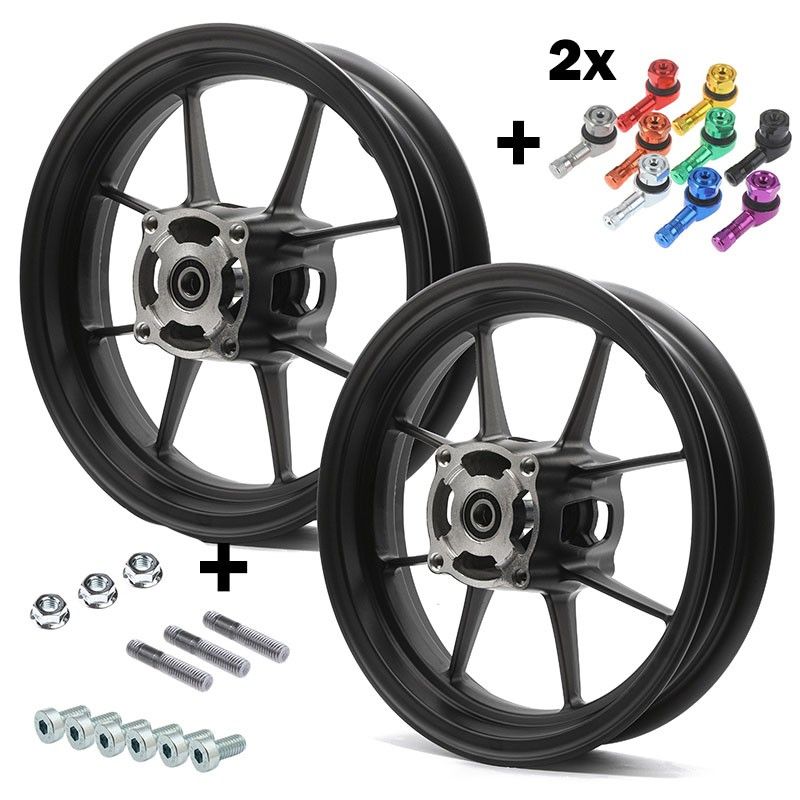 Kit 4 Hole Rims (2.50 / 3.00) Pitbike Motard 12" VMC Superlight  VMC RACING - 1