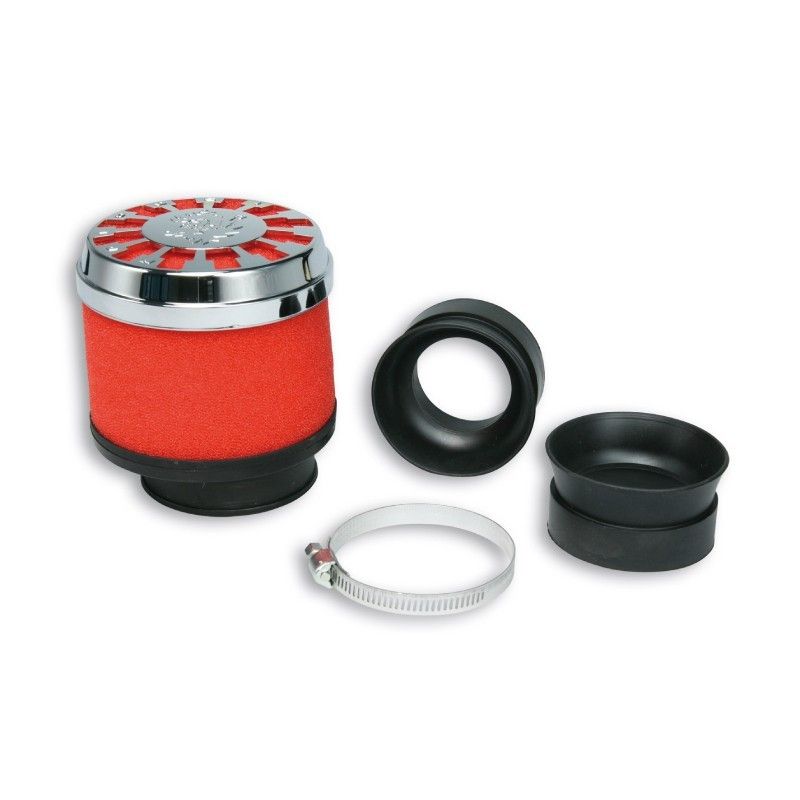 AIR FILTER RED FILTER MALOSSI E13 WITH 42/50/60 STRAIGHT FOR CARBURETORS  MALOSSI - 1