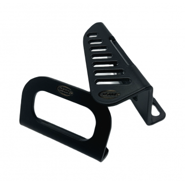 Staffe per fissaggio Tanica / Borsa su pedana Vespa -  Nere  VMC RACING - 1