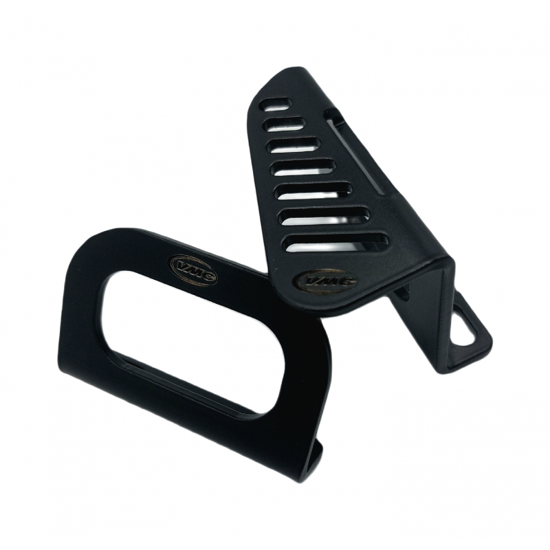 Brackets for fixing tank / bag on Vespa footboard - Black  VMC RACING - 1