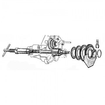 SIP Gearbox/Crankshaft Assembly Tool for Vespa 50 - 125 18119000  SIP - 3