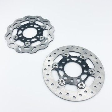 180mm Floating 3-Hole Black AVO Brake Disc - 1