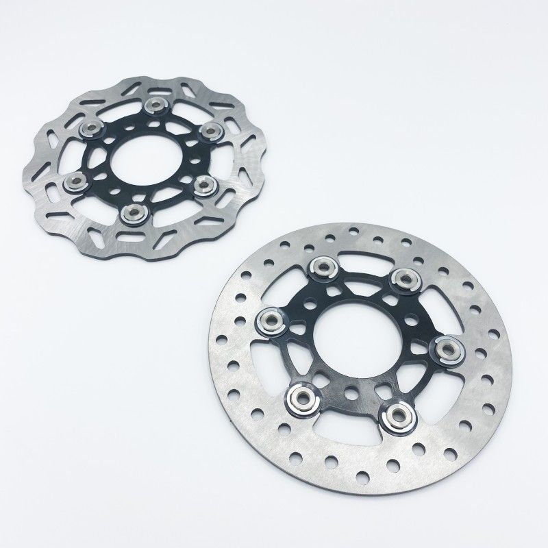 180mm Floating 3-Hole Black AVO Brake Disc - 1