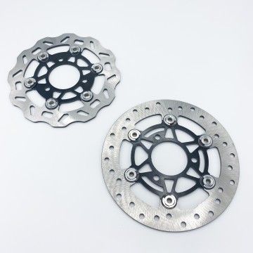 190mm Floating 3-Hole Black AVO Brake Disc - 1