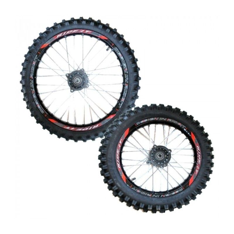 Pair of 17'' and 14'' Aluminum Cross Rims / Wheels  AVO - 1