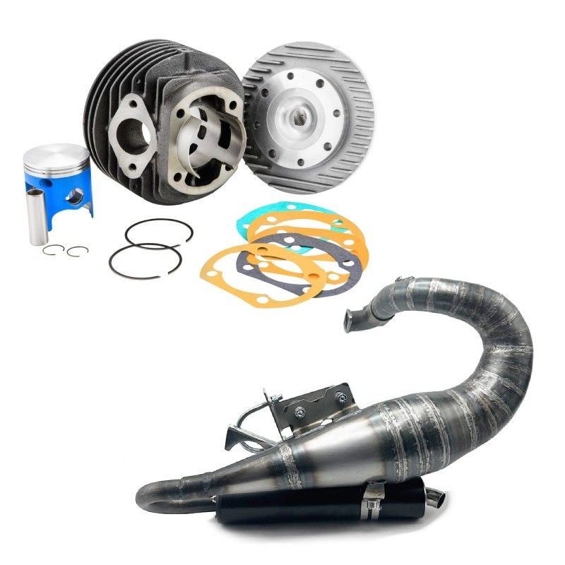 VMC GS58-S 135cc Cylinder Kit with Side Spark Plug and Handmade Racing Muffler - S3  VMC RACING - 1