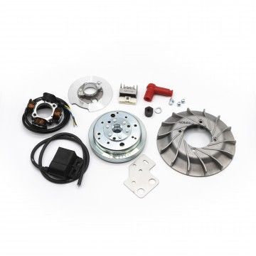 ITALKAST electronic ignition 19mm cone, 1.4Kg, Vespa Smallframe - ITALKAST aluminum fan - 2