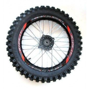 AVO 14" Rear Cross Complete Wheel / Rim in Aluminum - 1