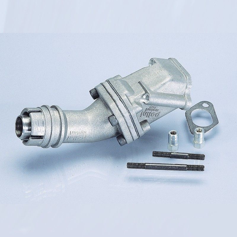 POLINI SINGLE-PLATED INTAKE MANIFOLD 2 HOLES 19MM ATTACHMENT FOR VESPA 50 - 125 215.0116  POLINI - 1