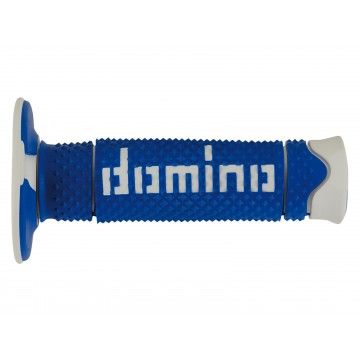 COPPIA MANOPOLE BLU/BIANCO OFF-ROAD DOMINO cod. A26041C4648A7-0  DOMINO - 1