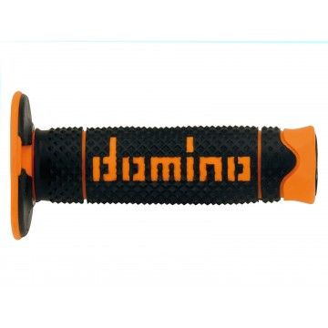 PAIR OF BLACK/ORANGE OFF-ROAD DOMINO code A26041C4540A7-0 DOMINO - 1