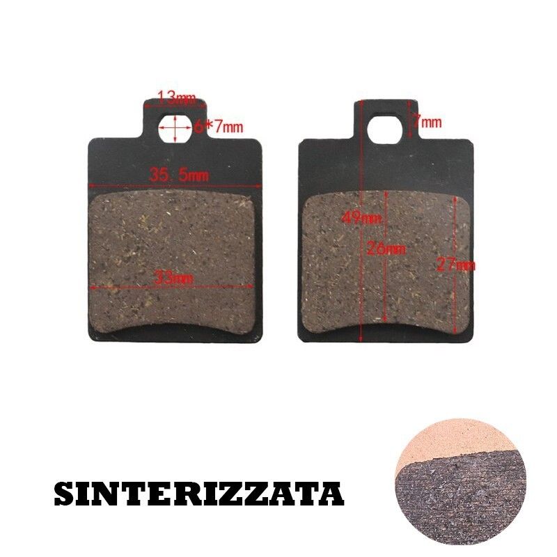 Brake Pads for Pitbikes 50 - 250 cc Mod. 8 Sintered  AVO - 1