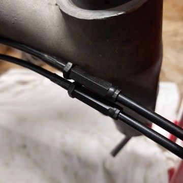 VMC cable and sheath kit for gear shift control for Vespa Small Frame  VMC RACING - 2