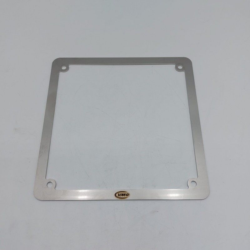 VMC Stainless Steel License Plate Frame for Vintage Motorcycles  VMC RACING - 1