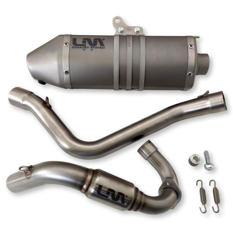 LM T7 COMPLETE EXHAUST FOR VMC Pitbike (160 / 172 Engine)  LM EXHAUST - 1