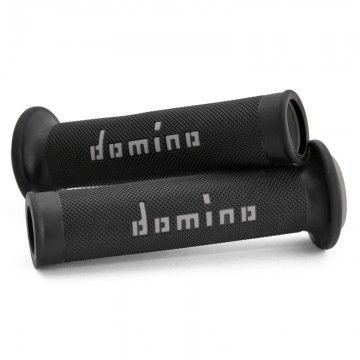 PAIR OF BLACK/GREY ROAD-RACING DOMINO code A01041C5240B7-0 DOMINO - 1