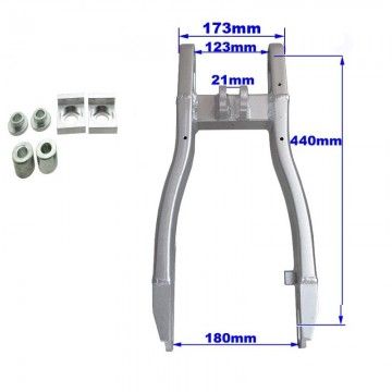 Forcellone In Alluminio Per Pitbike - Interasse Max 44 cm  VMC RACING - 2