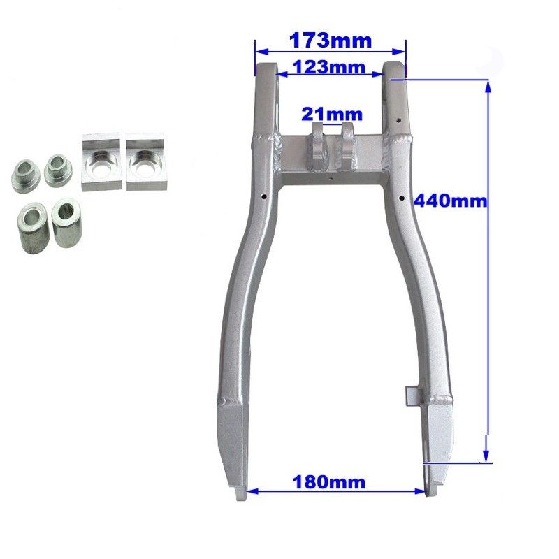 VMC RACING Aluminum Swingarm for Pitbikes - Max Wheelbase 44 cm - 2