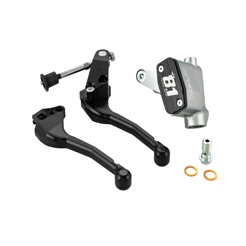 VB-11 Brake Master Cylinder and Clutch Lever Kit OTTOPUNTOUNO 8.1 Vespa PX – CNC Aluminum Ø 11 mm – Black Edition	  ottopuntouno