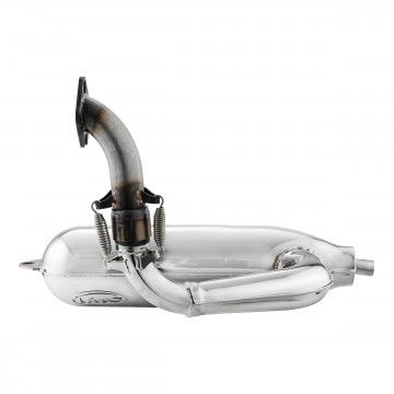 Marmitta VMC SILURO SPORT CROMATA per Vespa Small frame  VMC RACING - 4