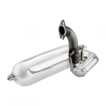 VMC SILURO SPORT CHROMED muffler for Vespa Small frame  VMC RACING - 9