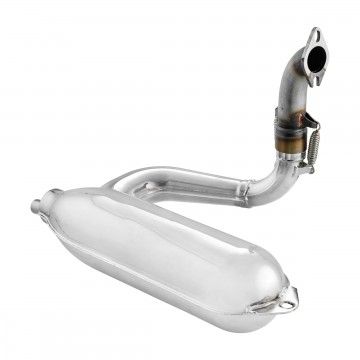 VMC SILURO SPORT CHROMED muffler for Vespa Small frame  VMC RACING - 7
