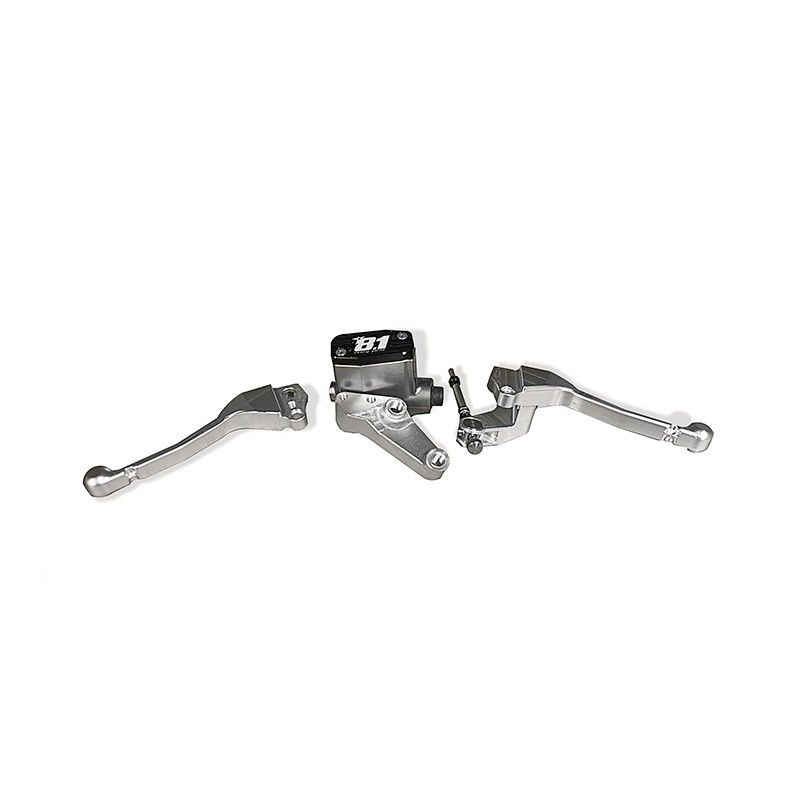 OTTOPUNTOUNO VB-11 Brake Pump and Clutch Lever Kit for Vespa Primavera, ET3, Sprint – CNC Aluminum Ø 11 mm – Silver  ottopuntoun