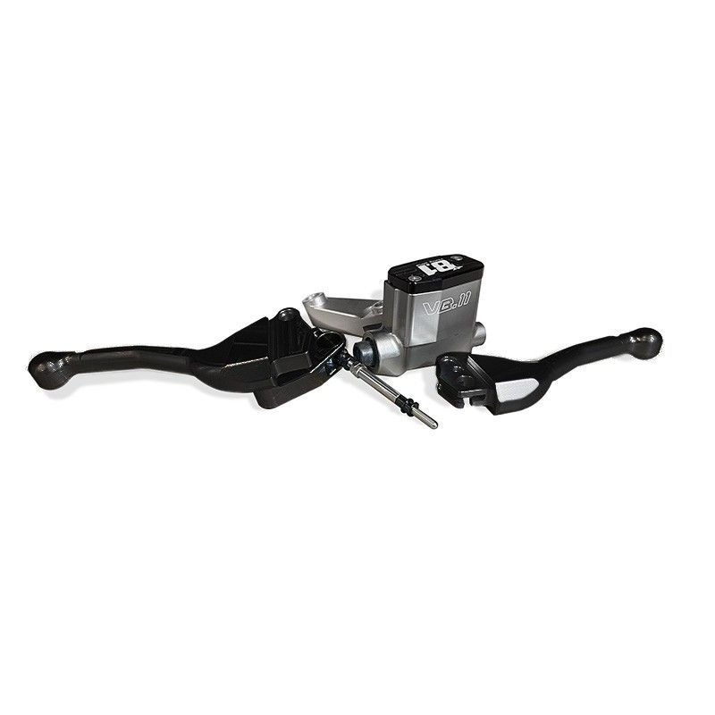 OTTOPUNTOUNO VB-11 Brake Pump and Clutch Lever Kit for Vespa Primavera, ET3, Sprint – CNC Aluminum Ø 11 mm – Black Edition  otto