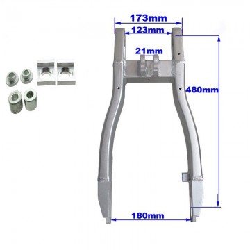 Forcellone In Alluminio Per Pitbike - Interasse Max 48 cm  VMC RACING - 2