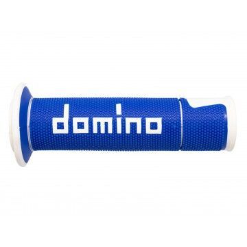 COPPIA MANOPOLE BLU/BIANCO ROAD-RACING DOMINO cod. A45041C4648B7-0  DOMINO - 2