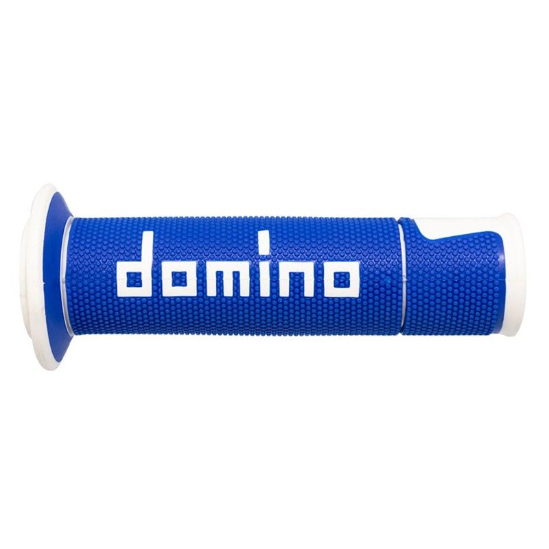 COPPIA MANOPOLE BLU/BIANCO ROAD-RACING DOMINO cod. A45041C4648B7-0  DOMINO - 1