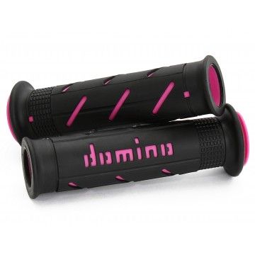 PAIR OF BLACK/FUCHSIA ROAD-RACING DOMINO code A25041C4340B7-0 DOMINO - 1