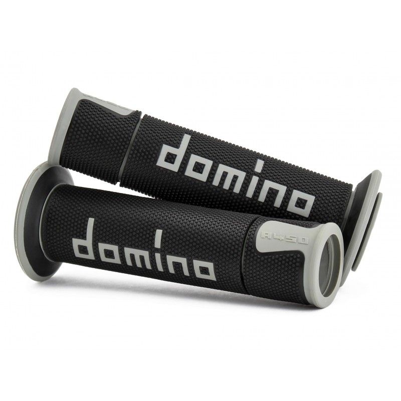 PAIR OF BLACK/GREY ROAD-RACING DOMINO code A45041C5240B7-0 DOMINO - 1