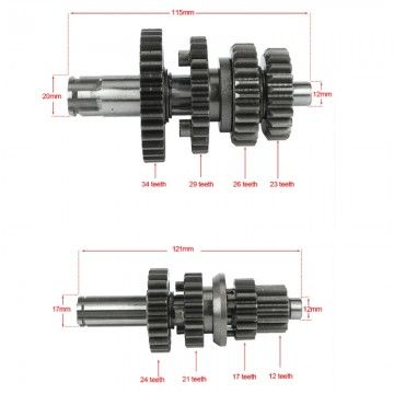 Cambio Completo Motore GPX / ZONGSHEN 110 / 125  AVO - 4