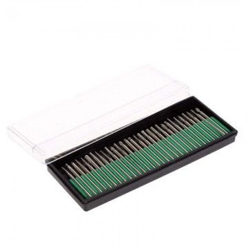 FRESE DIAMANTATE GAMBO 3,00 mm PUNTE LAVORAZIONI DREMEL MINI TRAPANO FRESINO - 30 pz  AVO - 1