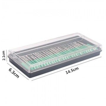 FRESE DIAMANTATE GAMBO 3,00 mm PUNTE LAVORAZIONI DREMEL MINI TRAPANO FRESINO - 30 pz  AVO - 13