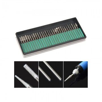 FRESE DIAMANTATE GAMBO 3,00 mm PUNTE LAVORAZIONI DREMEL MINI TRAPANO FRESINO - 30 pz  AVO - 3