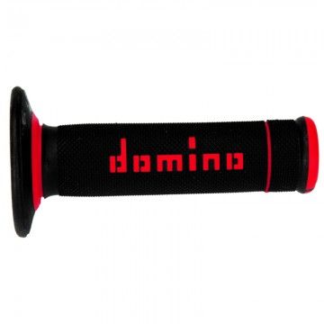 PAIR OF BLACK/RED OFF-ROAD DOMINO code A02041C4240A7-1 DOMINO - 1