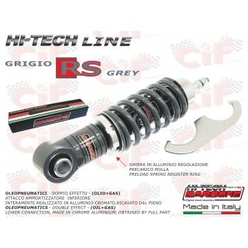 AMMORTIZZATORE ANTERIORE CARBONE "HI TECH" REGISTRABILE - GRIGIO RS - VE  CARBONE - 1