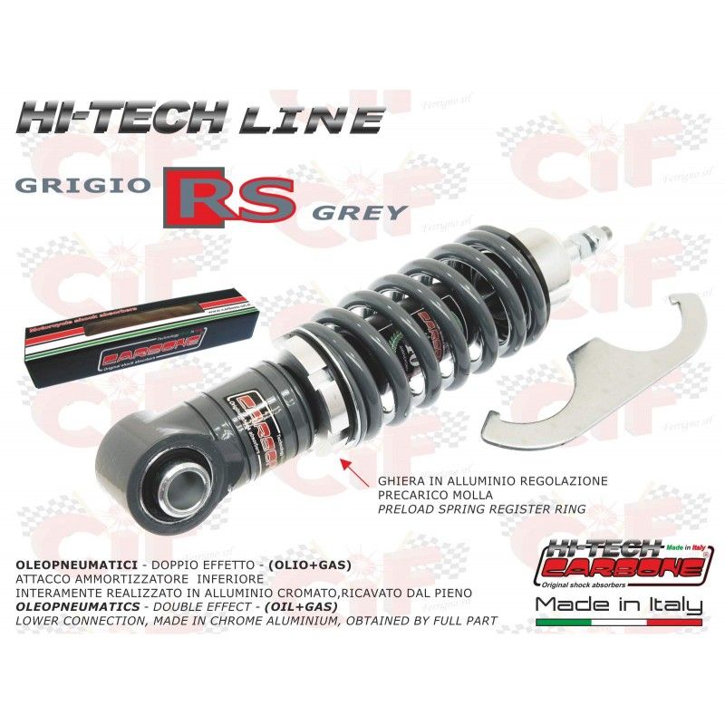 CARBONE "HI TECH" ADJUSTABLE FRONT SHOCK ABSORBER - RS GREY - VE  CARBONE - 1