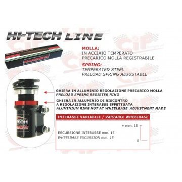 CARBONE "HI TECH" FRONT SHOCK ABSORBER - 14 mm STEM - ADJUSTABLE  CARBONE - 2