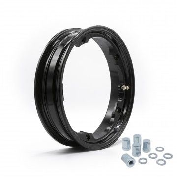 Cerchio In Lega Tubeless VMC 2.10 - 10 Nero Lucido Per Vespa  VMC RACING - 1
