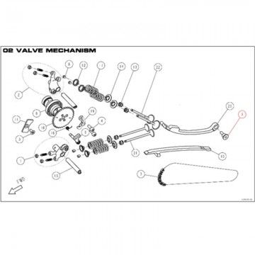 Vite Tensionatore catena Superiore DAYTONA 190 - 86447  DAYTONA - 1